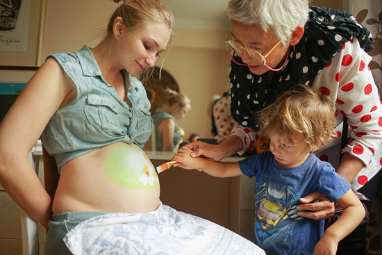 Babyshower Bellypaint Looklab Rotterdam